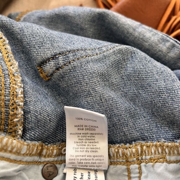 PacSun Women's 100% Cotton Jean Denim Mini Skirt With Belt Blue - Size 28 - Picture 8 of 8